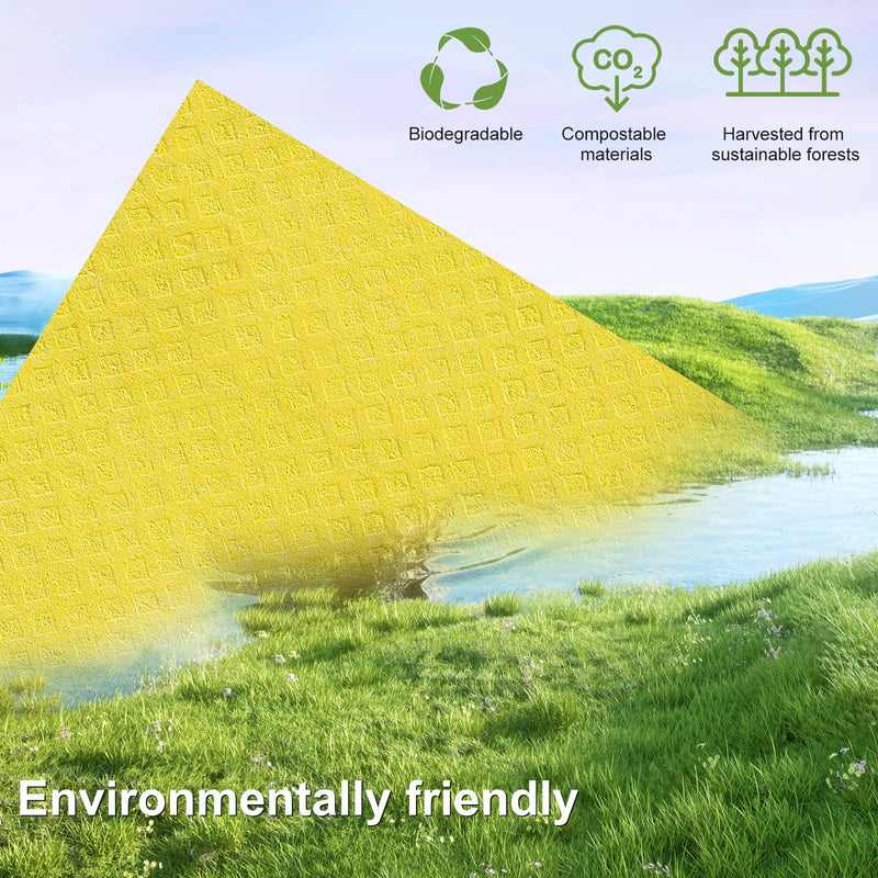 Homaxy Swedish Dishcloths for Kitchen, 10 Pack Reusable and Eco-Friendly Cellulose Sponge Cloths Dish Towels, Absorbent and No Odor Paper Towels for Dishes ＆ Counters, Assorted Pack of 10 - BeesActive Australia