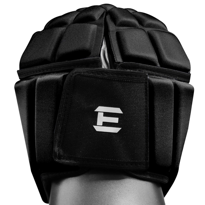 EliteTek Soft Padded Helmet Headgear Protection: 7on7 Tournaments, Flag Football, Team Sports, Training, Rugby, Lacrosse, Soccer, Practice & Epilepsy FITS Youth & Adult! (Black, Small) - BeesActive Australia