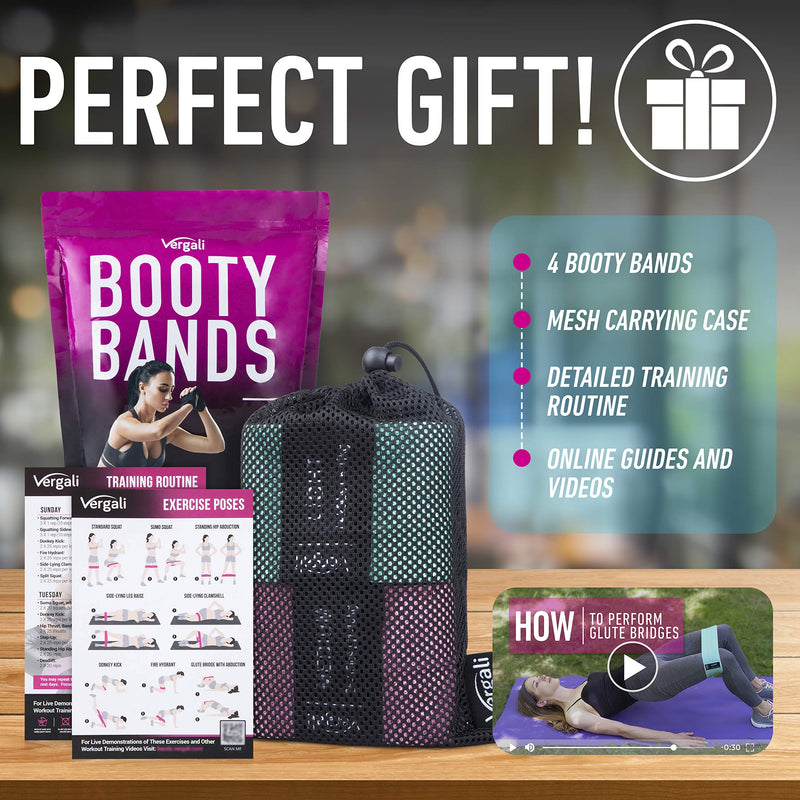 Resistance Bands for Working Out with Exercise Guide. Fabric Booty Bands for Women Men. Workout Bands Leg Bands for Working Out. Hip Resistance Loops for Squat Butt Glute Set Fitness Home Elastic Band - BeesActive Australia