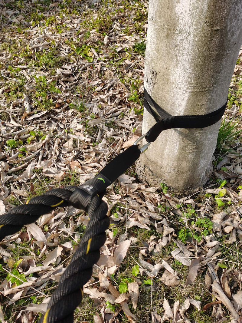 J Bryant Fitness Extra Length Outdoor Battle Rope Anchor Strap Kit Accessories Sport for Rope Easy Setup Home Gym Muscle Workout Equipment | 19" | 31" | 59" Length X-Large - BeesActive Australia