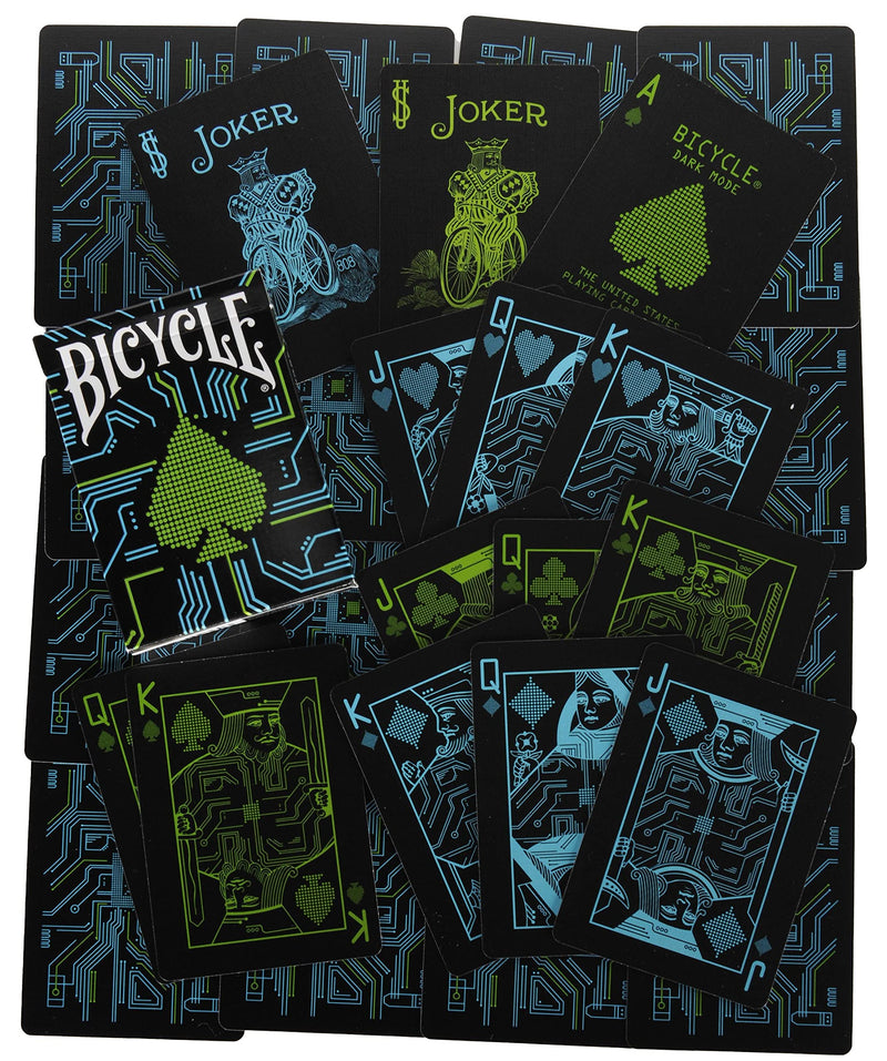 Playing Card Custom Bundle - Bicycle Fyrebird, Aviary, Dark Mode & Sea King with Orange Mesh Storage Pouch - BeesActive Australia