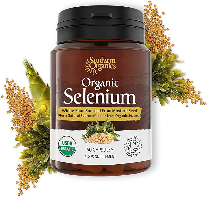 Earthier - Sun Farm Organics Organic Selenium 60 Capsules - BeesActive Australia