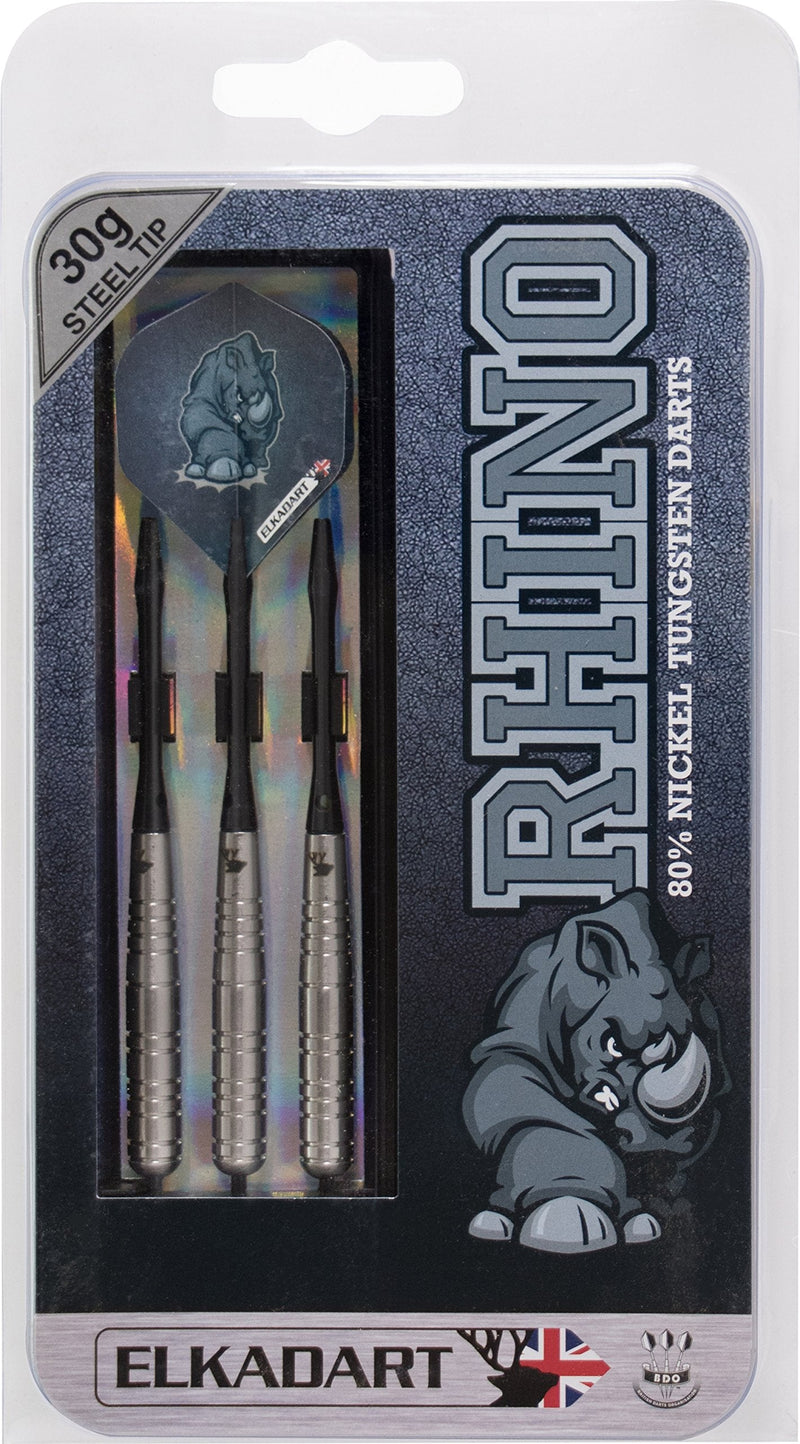 Elkadart Rhino 80% Tungsten Steel Tip Darts with Storage/Travel Case 30 Grams - BeesActive Australia