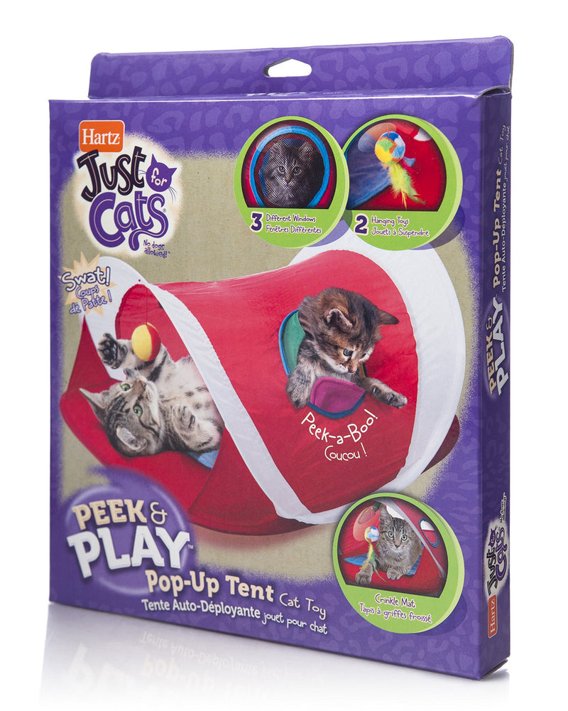 Hartz Just for Cats Peek & Play Pop-Up Cat Tent Toy - BeesActive Australia