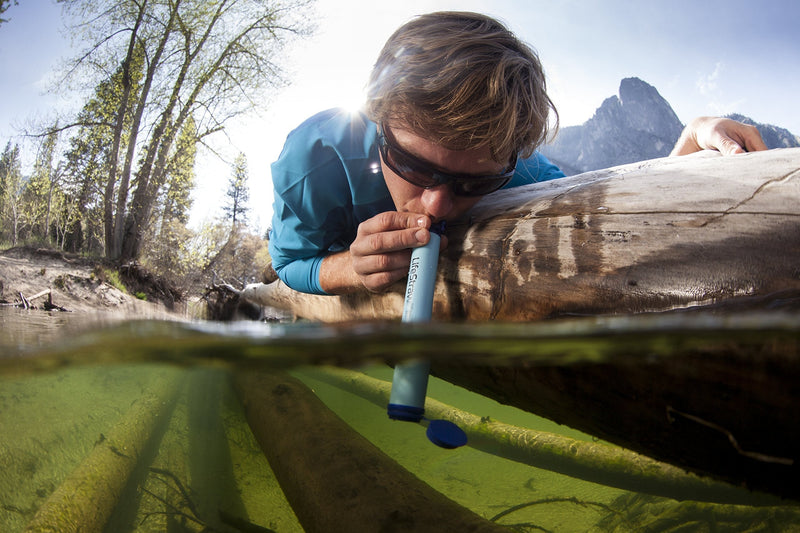 LifeStraw Personal Water Filter for Hiking, Camping, Travel, and Emergency Preparedness 2 Pack Blue - BeesActive Australia