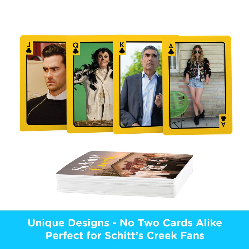 AQUARIUS Schitt's Creek Playing Cards - Schitt's Creek Themed Deck of Cards for Your Favorite Card Games - Officially Licensed Schitt's Creek Merchandise & Collectibles - BeesActive Australia