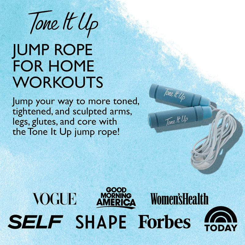 Tone It Up Jump Rope for Women - Ergonomic, Foam Handles - Exercise and Fitness Accessories for Home Workouts - Perfect for Toned, Tightened, and Sculpted Arms, Legs, Glutes, and Core - BeesActive Australia
