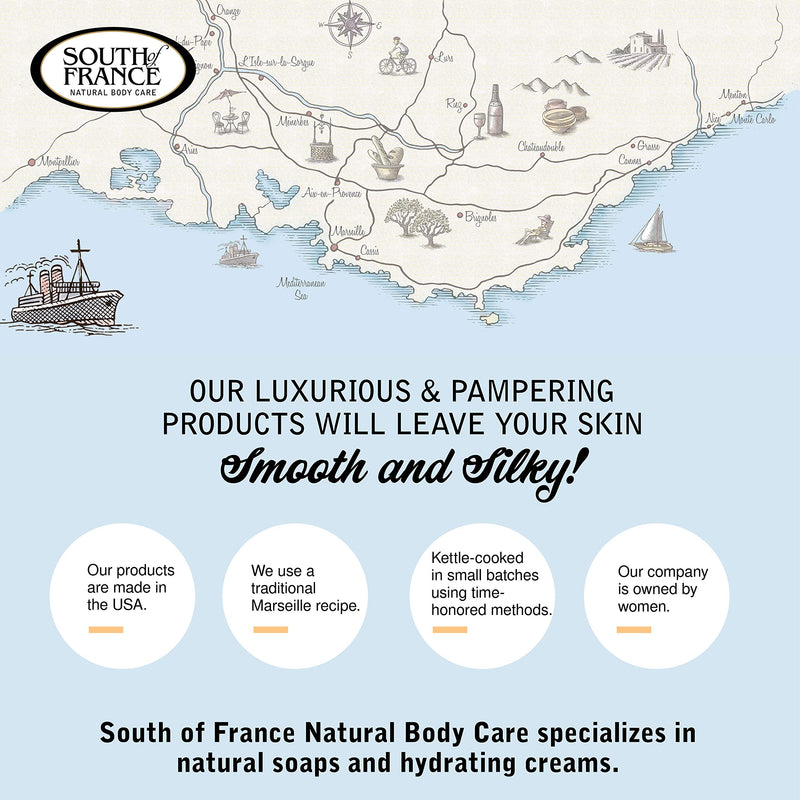 Glazed Apricots Hand & Body Sugar Polish by South of France Natural Body Care | Moisturizing Sugar Scrub for Women | Shea Butter + Sunflower Oil | 8 oz Tube Glazed Apricots 1 Tube - BeesActive Australia