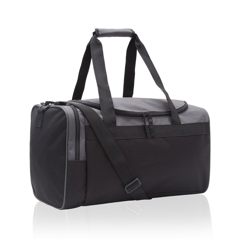 Jetstream Heavy Duty Multi Pocket Large Sports Gym Equipment Travel Duffel Bag with 2 Pockets (20 Inch, Grey) 20IN Classic 20" Grey - BeesActive Australia