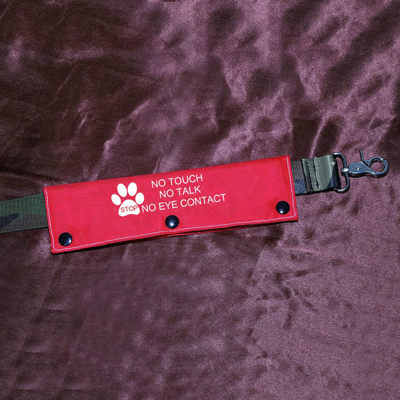 Funny Dog Leash Sleeve No Touch No Talk No Eye Contact Dog Leash Wrap Wrap Alert Hanging ID Patch Tag Pet Birthday Gift Eye Contact-Sleeve - BeesActive Australia