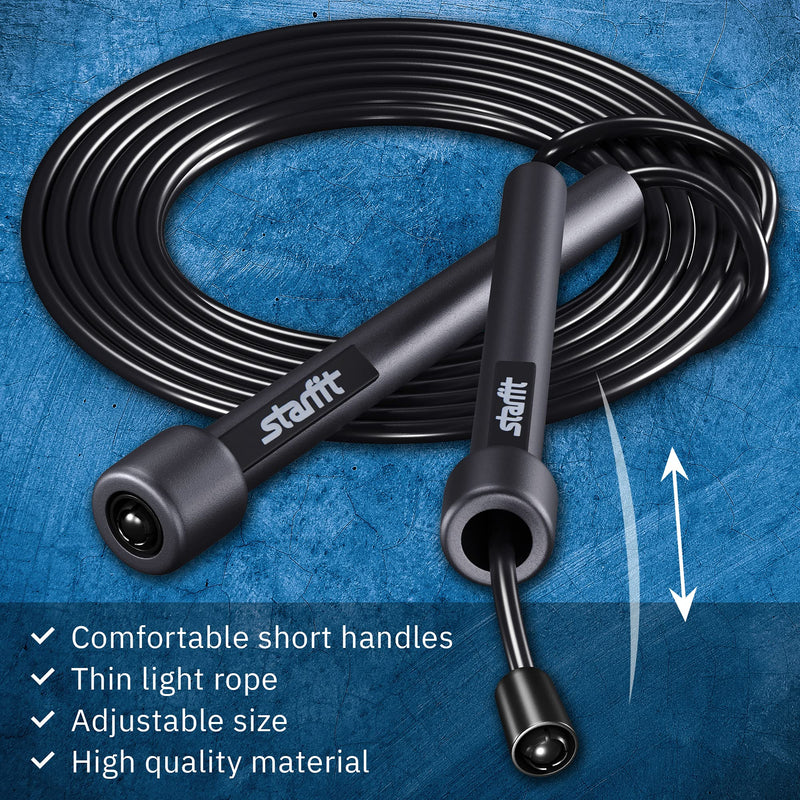 StarFit Lightweight Jump Rope for Fitness and Exercise - Adjustable Jump Ropes with Plastic Handles - Tangle-Free Skipping Rope for Crossfit, Gym, Cardio and Endurance Training - Jumping Rope for Workout - BeesActive Australia