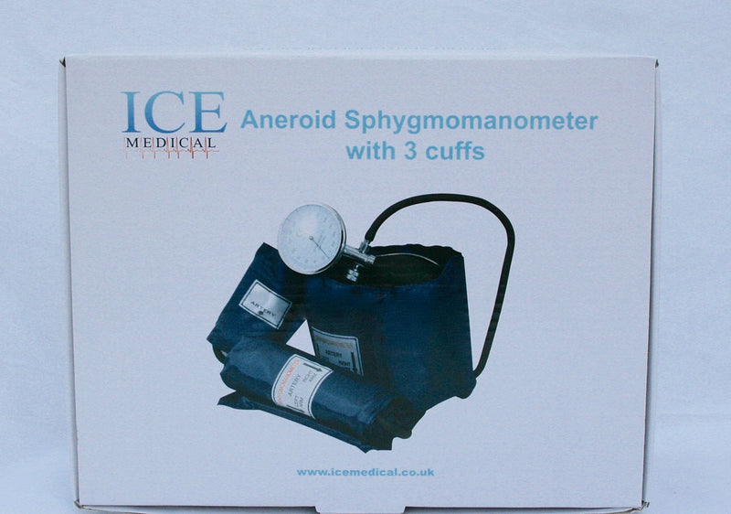 ICE Medical Aneroid Blood Pressure Monitor Kit - Sphygmomanometer 3 Cuffs Included - BeesActive Australia