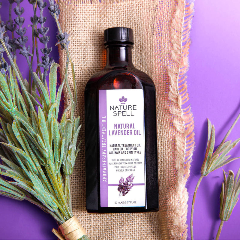 Nature Spell Lavender Oil for Hair & Skin 150ml � Hair Oil for Dandruff and Itchy Scalp, Dandruff Scalp Treatment - Body Oil to Reduce Skin Irritation and Promote Restful Sleep � Made in the UK - BeesActive Australia