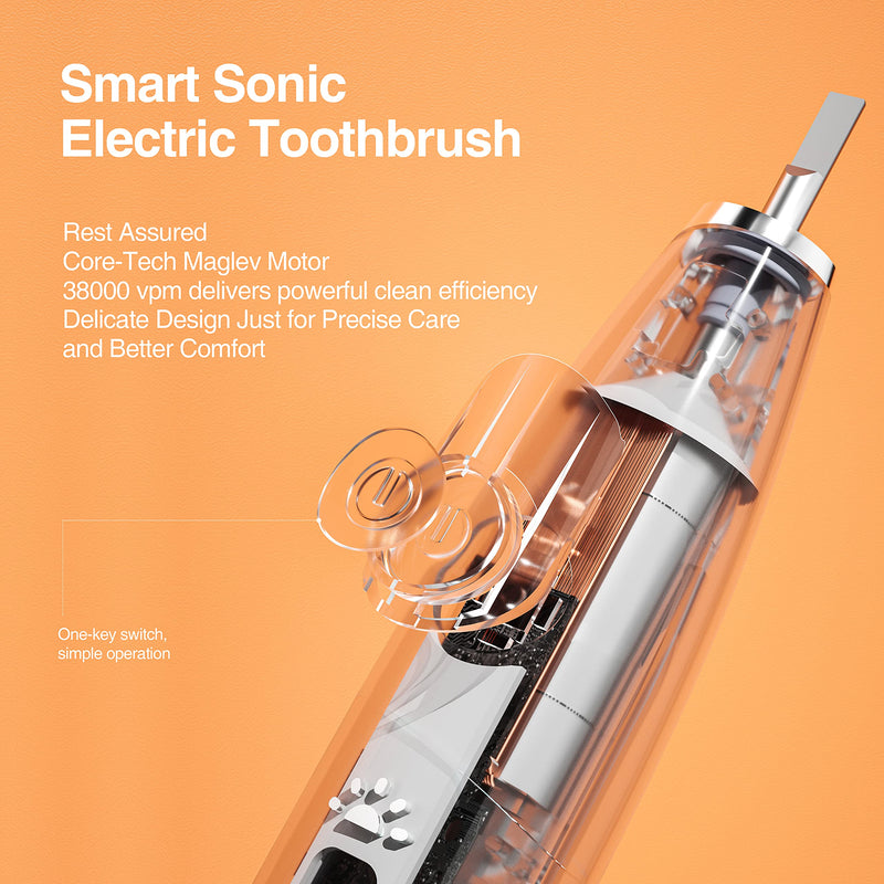 Oclean Flow, Sonic Electric Toothbrush, 5 Modes with Whitening, 180 Days Battery Life, 2 Min Timer & 30s Reminder, IPX7 – White - BeesActive Australia