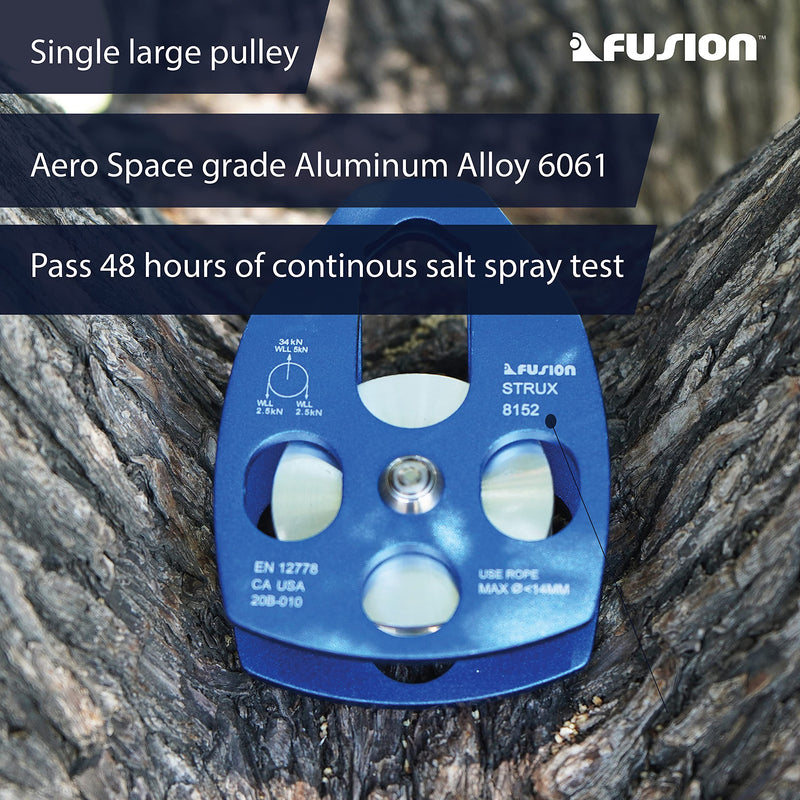 Fusion Aluminum Rescue Pulley blue - BeesActive Australia