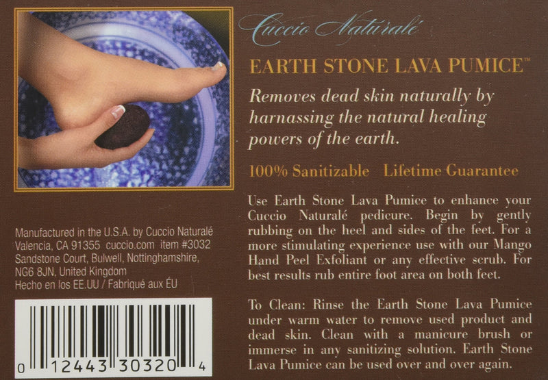 Cuccio Earth Lava Pumice Stone 1 Peace - BeesActive Australia