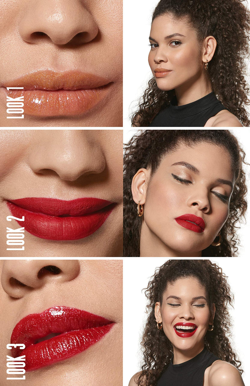 One Click Beauty b.FABULOUS 3-Piece Lip Kit, Longwear Makeup, The Reds - BeesActive Australia