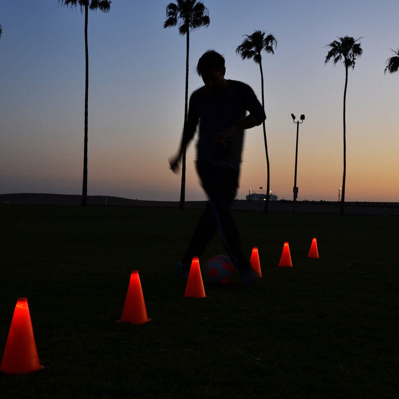 GoSports LED Light Up Sports Cones (6 Pack), 9" - BeesActive Australia