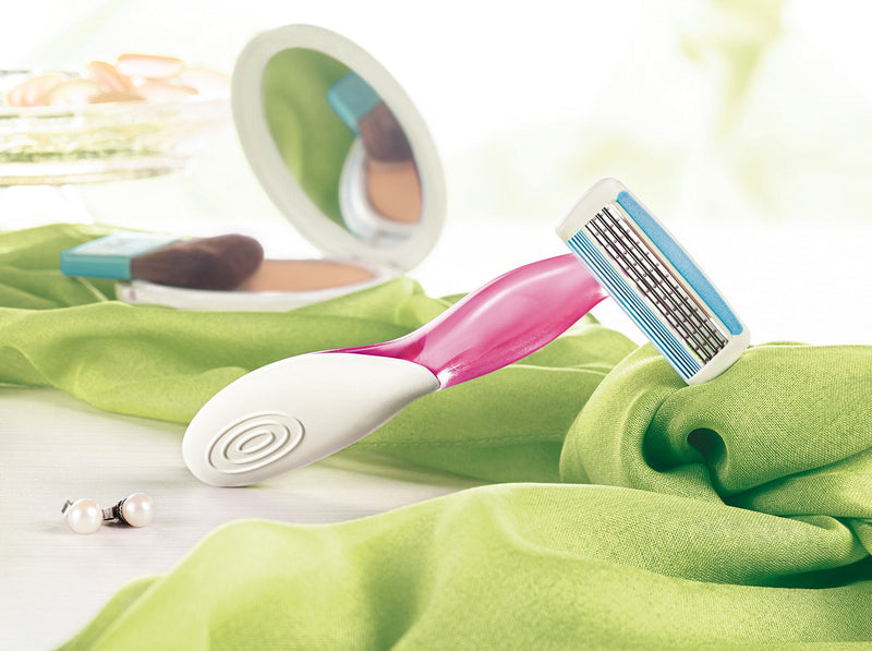 BIC Soleil Bella Colours 4-Blade Lady Razors - Pack of 3 - Spring Mounted Blades with Pivoting Head for Ultra Smooth Shave - BeesActive Australia