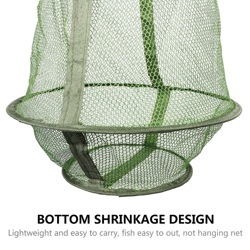 mouhike Fishing Net Mesh Fish Trap Collapsible Fish Cage/Fishing Keep Net/Fishing Basket for Keeping Lures Crayfish Crab Fishes Smelt Minnows Shrimps Lobsters, Foldable Fishing Mesh Trap - BeesActive Australia