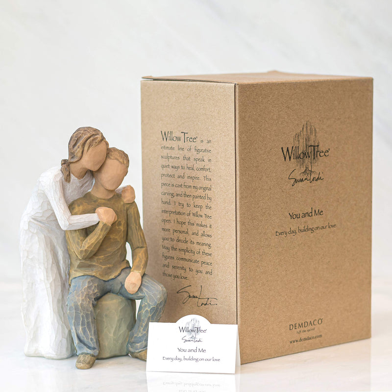 Willow Tree You and Me, Sculpted Hand-Painted Figure Natural - BeesActive Australia