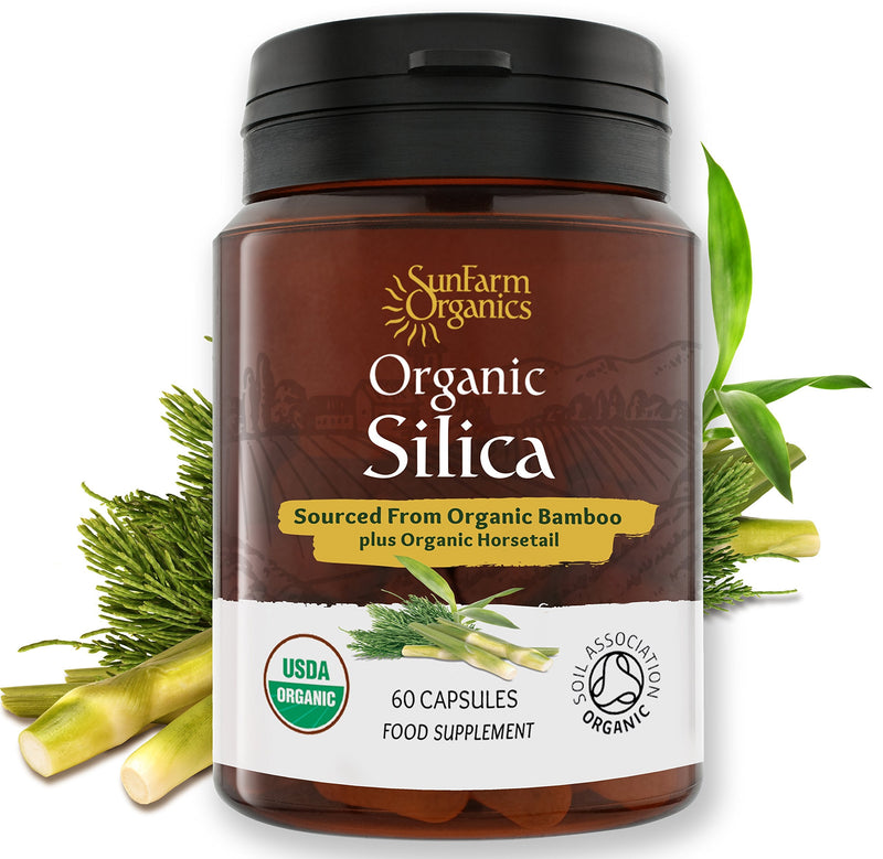 Organic Silica from Organic Bamboo and Organic Horsetail - Whole Food Supplement - Certified Organic by Soil Association - BeesActive Australia