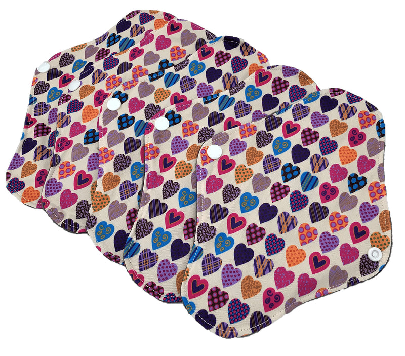 5 X Reusable Sanitary Pads Towels, ST'S Bamboo Cloth Washable Menstrual Medium to Heavy Flow ECO Friendly Panty Liner PAD Cloth - BeesActive Australia