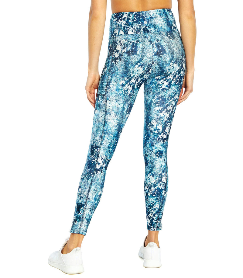 Bally Total Women's High Rise Pocket Ankle Legging Large Arctic Camo Crystals - BeesActive Australia