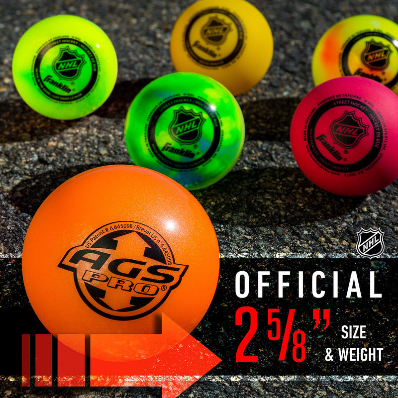Franklin Sports Street Hockey Balls - Outdoor NHL Hockey Balls - Low Bounce AGS Ball 1 Ball - BeesActive Australia