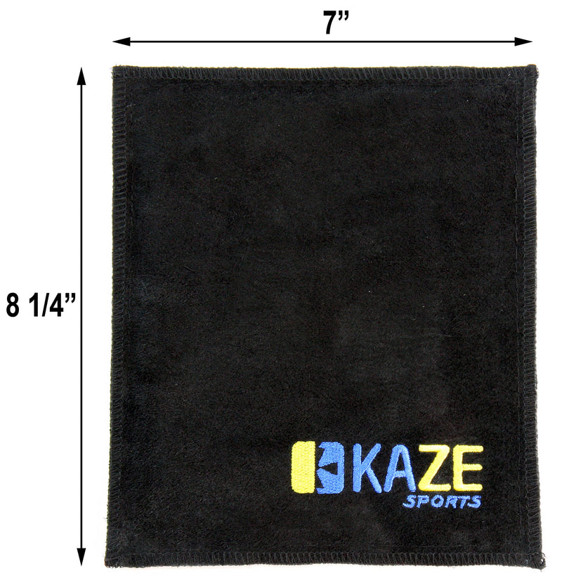 KAZE SPORTS Premium Leather Shammy Pad Bowling Ball Cleaning Towel 1 - BeesActive Australia
