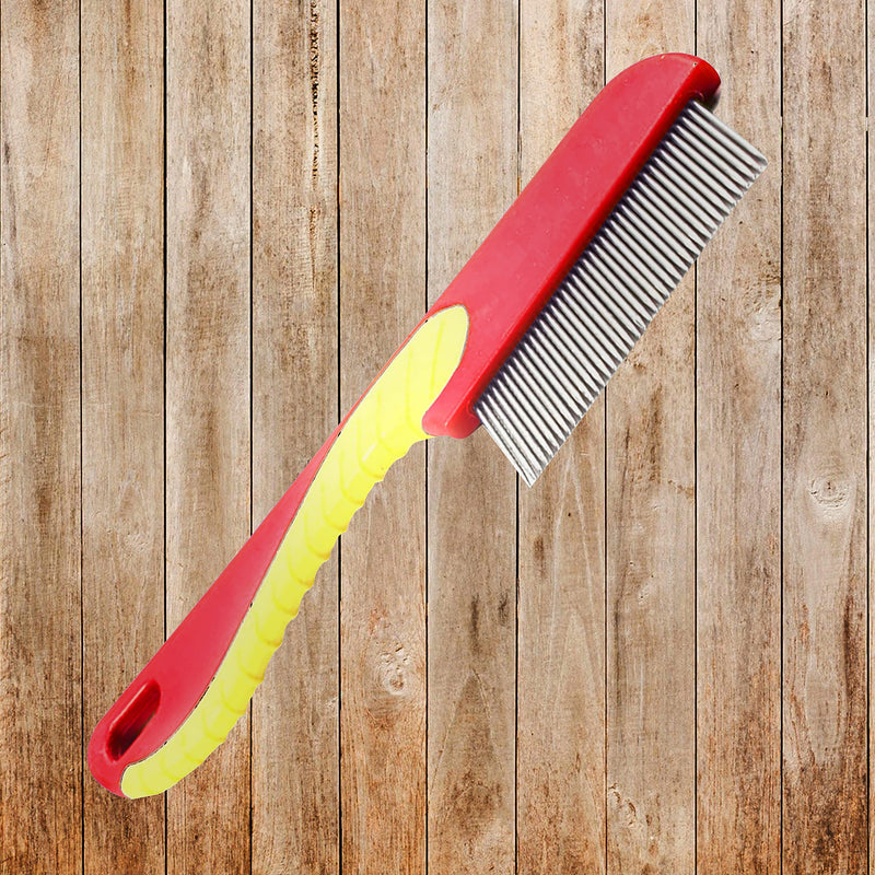 EXTRA FINE NIT HAIR COMB LARGE HANDLE Head Lice Egg Larva Remover Comb Anti-Lice (RED) RED - BeesActive Australia