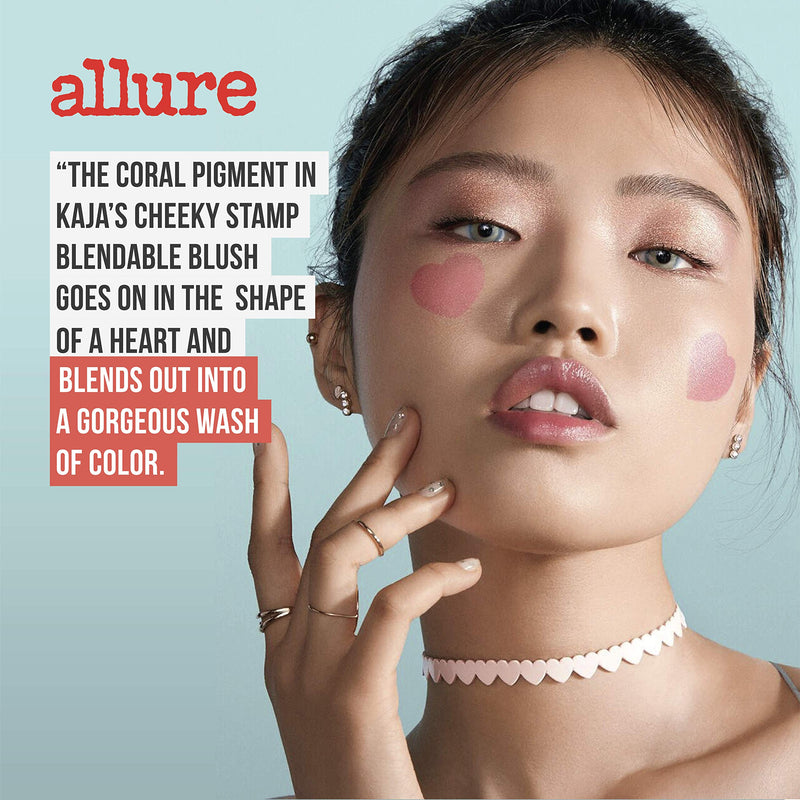 KAJA Cheeky Stamp | Blendable Blush | 03 Bossy - soft coral | Cruelty-free, Vegan, Paraben-free, Sulfate-free, Phthalates-free, K-Beauty Blush - 03 Bossy - BeesActive Australia