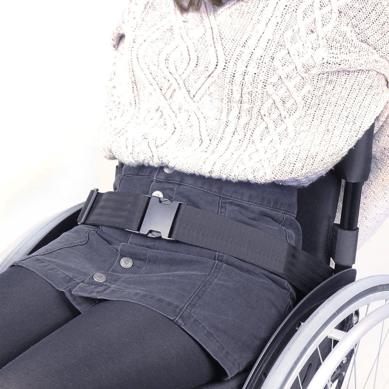 Extra Adjustable Wheelchair Buckle Strap - Waist Belt, Seat Restraint, Leg, Chest - Suitable for Scooters (Up to 70" (178cm)) Up to 70" (178cm) - BeesActive Australia