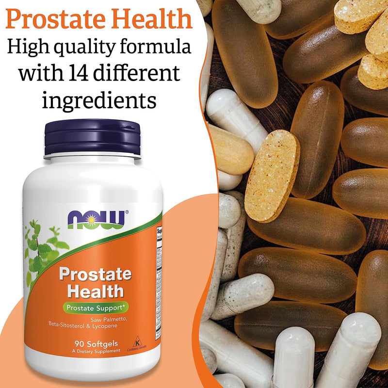 Now Foods, Prostate Health, with Saw Palmetto and Phytosterols, 90 Capsules, Lab-Tested, Soy Free, Gluten Free, Non-GMO - BeesActive Australia