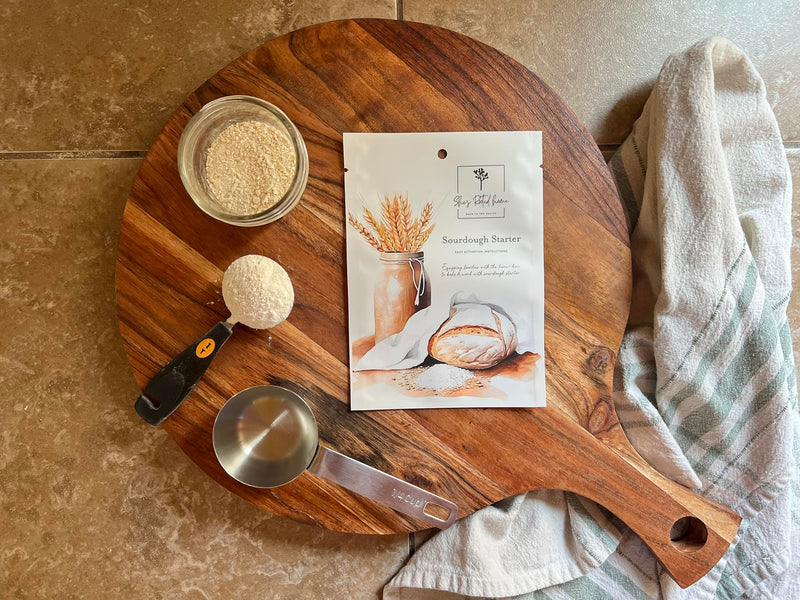 Dehydrated Sourdough Starter She's Rooted Home | Artesian Style Dehydrated Wild Yeast For Baking Sourdough Bread | Perfect for Pizza, Scones, Crackers,Focaccia, & More | Gut Healthy Organic Non-GMO Traditional Bread - BeesActive Australia
