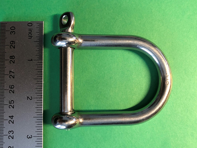 [AUSTRALIA] - Stainless Steel 316 Wide D Shackle 3/8" (10mm) Marine Grade 