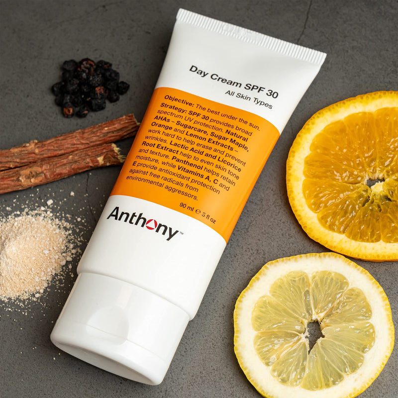 Anthony Day Cream SPF 30 Men’s Face Moisturizer with Sunscreen – Anti-aging Face Lotion and Broad-Spectrum Sunblock – Lightweight, Non-Comedogenic Formula for All Skin Types – 3 Fl Oz 3 Fl Oz (Pack of 1) - BeesActive Australia