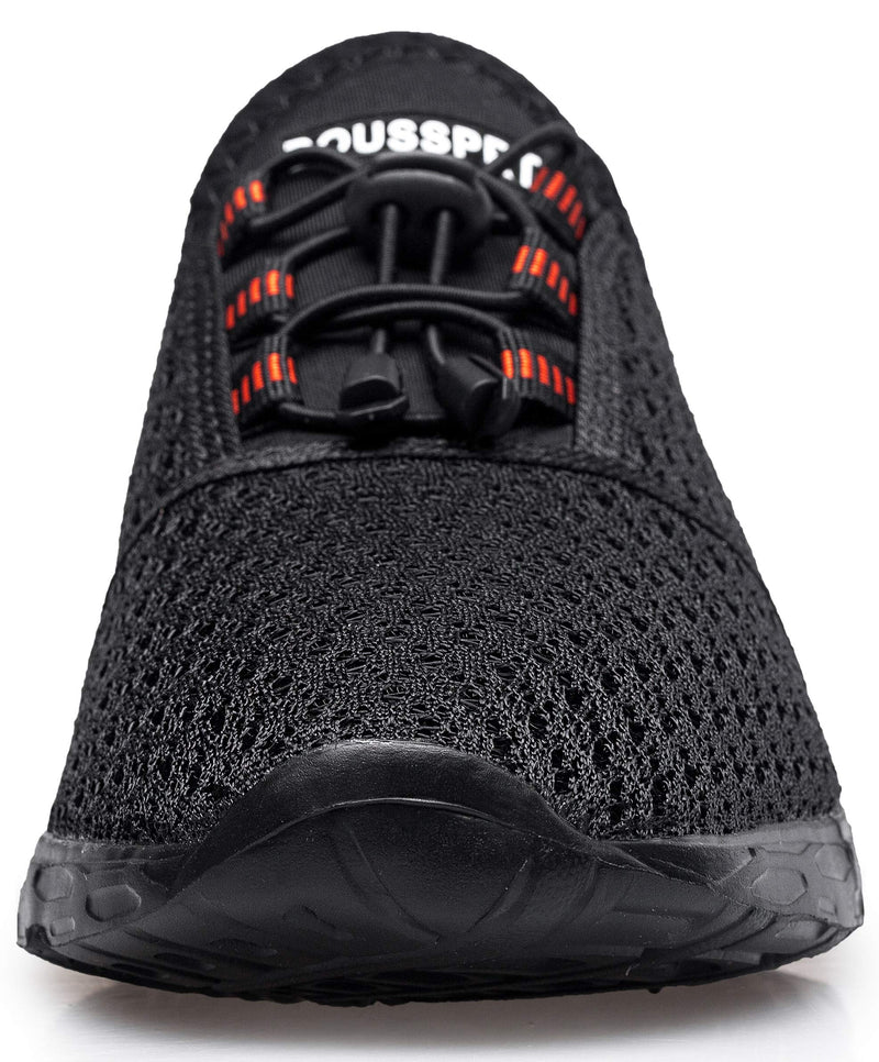 DOUSSPRT Men's Water Shoes Quick Drying Sports Aqua Shoes 8.5 All Black - BeesActive Australia