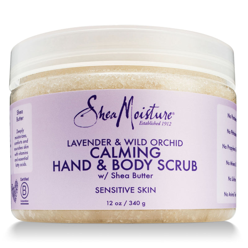 Shea Moisture Lavender & Wild Orchid Hand & Body Scrub 12 Ounce (U-BB-2934) - BeesActive Australia