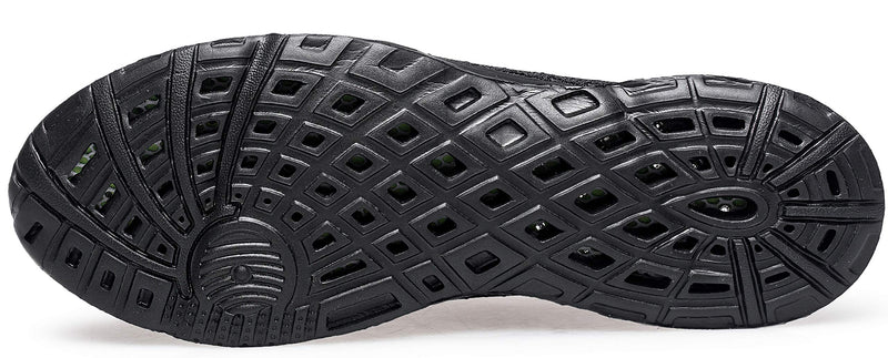 DOUSSPRT Men's Water Shoes Quick Drying Sports Aqua Shoes 8.5 All Black - BeesActive Australia
