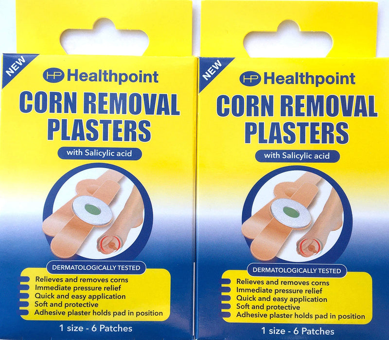Healthpoint Corn Plasters with Salicylic Acid Relieves and Removes Corns 1 Size 12 Patches Total - BeesActive Australia