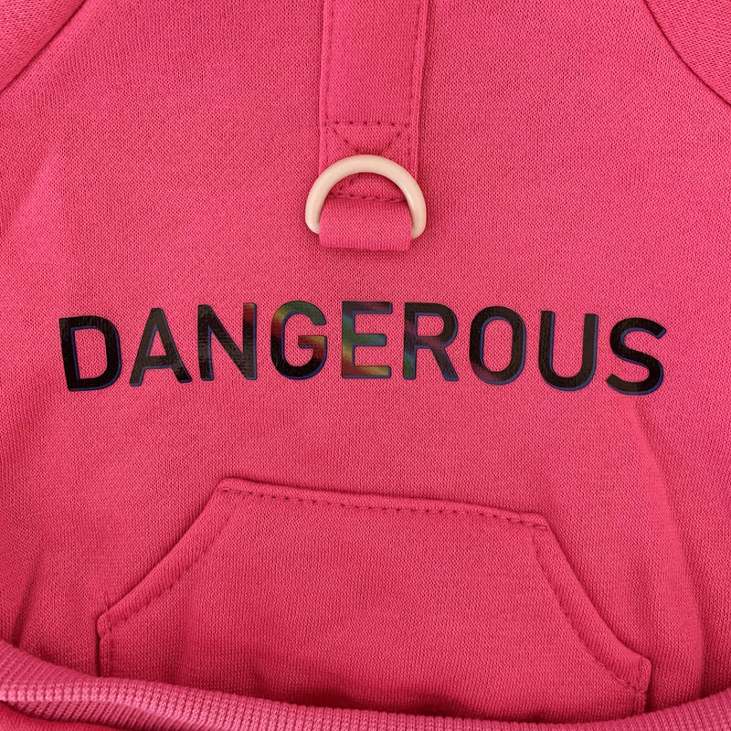Izefia Dog Hoodie Dog Hoodies with Pocket Clothes 4 Legs Jumpsuit Fleece Sweater Winter Sweat Shirt Warm Cotton Dog Hoodie for Small Dog Medium Large Dog Cat Magenta - BeesActive Australia