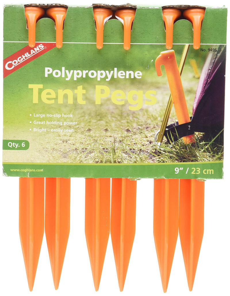 Coghlan's 9-Inch Polypropylene Tent Pegs, 6-Pack - BeesActive Australia