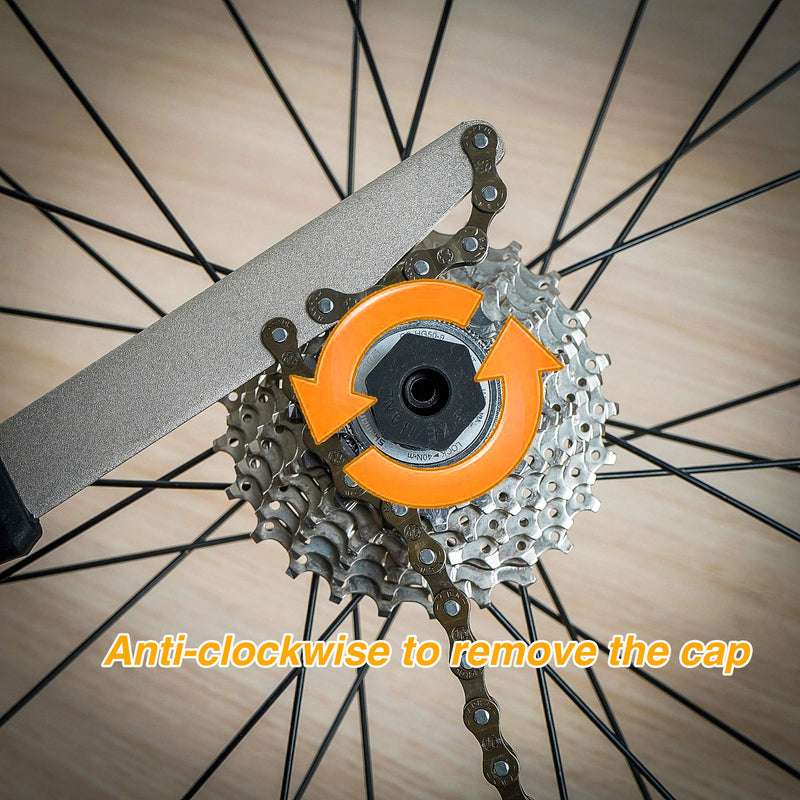 BIKE HAND Compatible with Shimano Sram Freewheel Turner Install Removal Chain Whip Tool Kit - Cassette Remover - MTB Road 8 9 10 11 12 Speed - with Lockring Nut Tool - BeesActive Australia