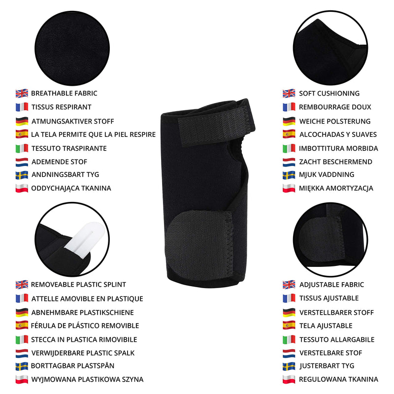 Kurtzy Carpal Tunnel Wrist Supports (1 Pair) - Brace with Adjustable Strap for Left & Right Hand without Affecting Flexibility - Compression Splint for Pain Relief from Tendonitis, Arthritis & Sprains - BeesActive Australia