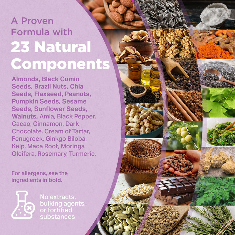 Strength & Spices Memory Booster, Memory and Focus Supplement with Ginkgo Biloba and 22 Super Ingredients, Plant-Based Brain Supplement for Improved Mood, Clarity, and Alertness, 1000mg, 60 Capsules - BeesActive Australia