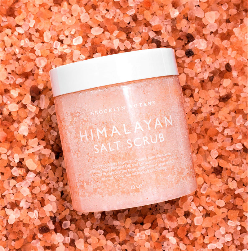 Brooklyn Botany Himalayan Body Scrub & Foot Scrub - 100% Natural Skin Exfoliator Clears Dead Skin - Moisturizing & Exfoliating Body Scrub With Sweet Almond Oil - Body Scrub For Women & Men - 10 oz 10 Ounce (Pack of 1) - BeesActive Australia