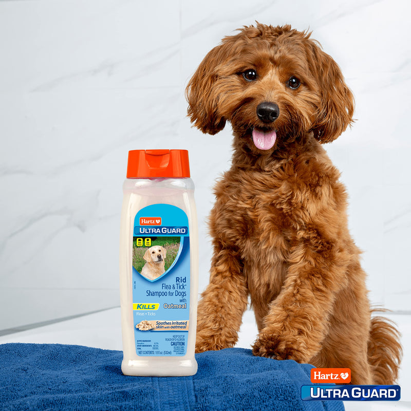 Hartz UltraGuard Rid Flea & Tick Oatmeal Dog Shampoo, Model:3270002305 - BeesActive Australia