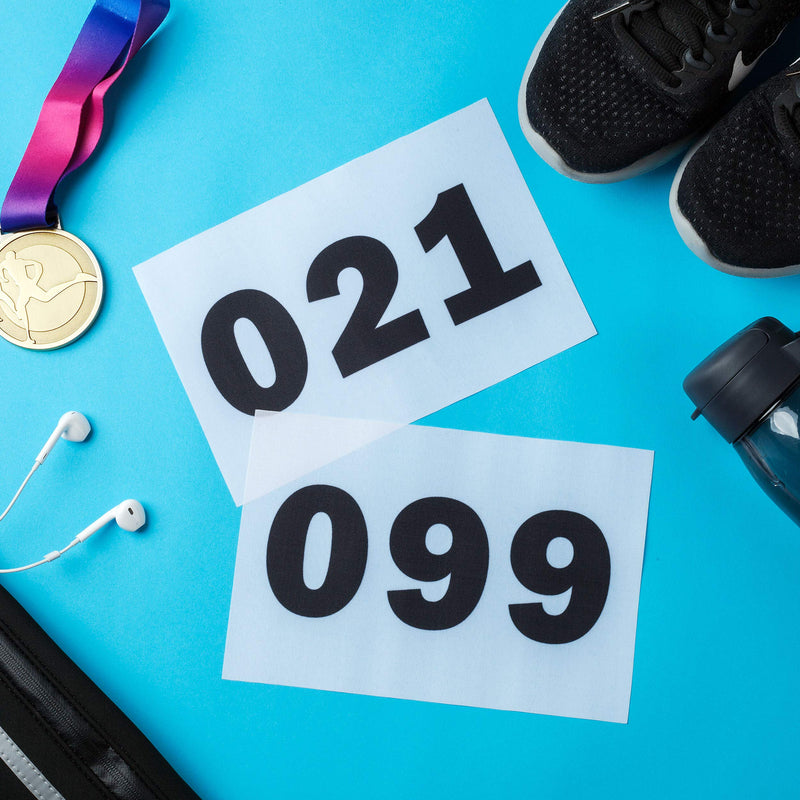 Race Numbers Running Bibs for 5k Marathon Sports Games Competition - 5.5 X 8.25 (Any 1-1000) 001-200 - BeesActive Australia