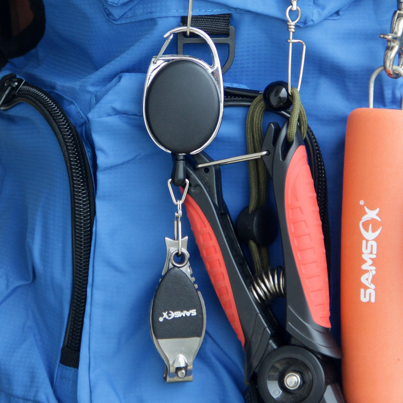 SAMSFX Fly Fishing Line Clippers with Knife Nippers Tools Combo Retractor Zinger - BeesActive Australia